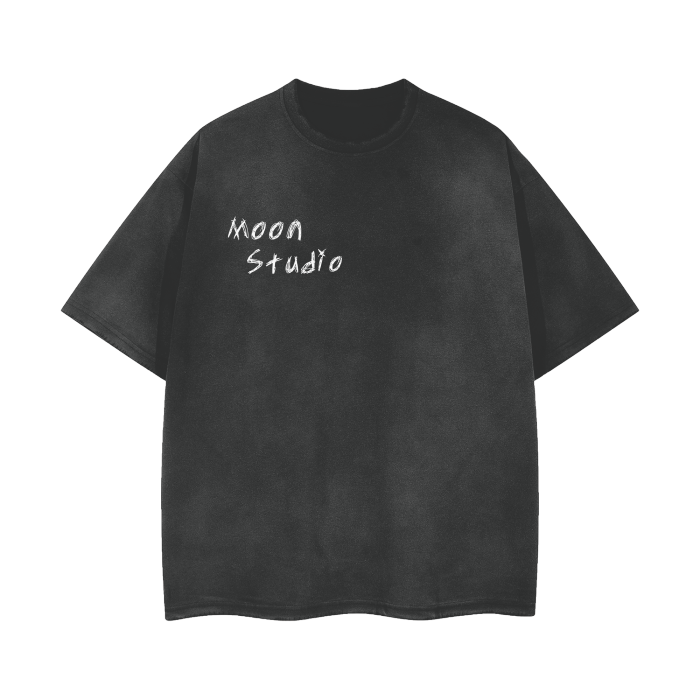 Moon Vibes Vintage Wash Frayed T-Shirt